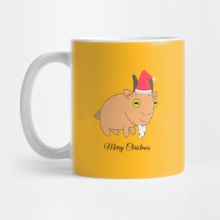 Baby Goat Merry Christmas Mug